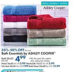 Boscov's Bath Essentials by ASHLEY COOPER offer