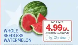 Kings Food Markets WHOLE SEEDLESS WATERMELON offer