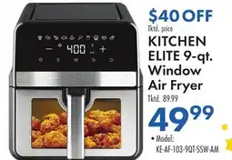 Boscov's KITCHEN ELITE 9-qt. Window Air Fryer offer