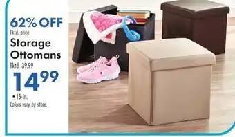 Boscov's Storage Ottomans offer