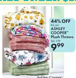 Boscov's ASHLEY COOPER Plush Throws offer