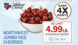 Kings Food Markets NORTHWEST CHERRIES NORTHWEST JUMBO RED CHERRIES offer