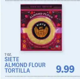 Kings Food Markets SIETE ALMOND FLOUR TORTILLA offer