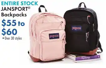Boscov's JANSPORT Backpacks offer