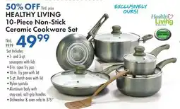 Boscov's HEALTHY LIVING 10-Piece Non-Stick Ceramic Cookware Set offer