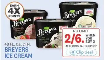 Kings Food Markets BREYERS ICE CREAM offer