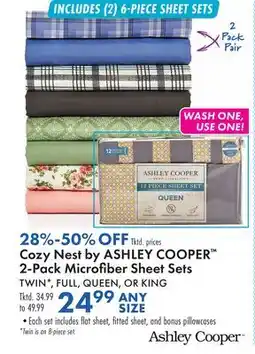 Boscov's Cozy Nest by ASHLEY COOPER 2-Pack Microfiber Sheet Sets offer