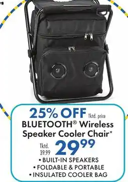 Boscov's BLUETOOTH Wireless Speaker Cooler Chair offer