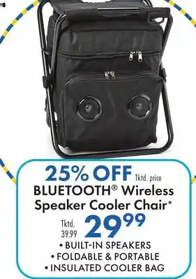 Boscov's BLUETOOTH Wireless Speaker Cooler Chair offer