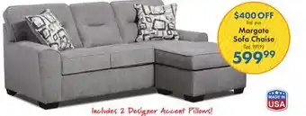 Boscov's Margate Sofa Chaise offer