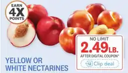 Kings Food Markets YELLOW OR WHITE NECTARINES offer