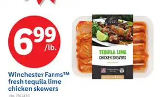 Lidl Winchester Farms Fresh Tequila Lime Chicken Skewers offer