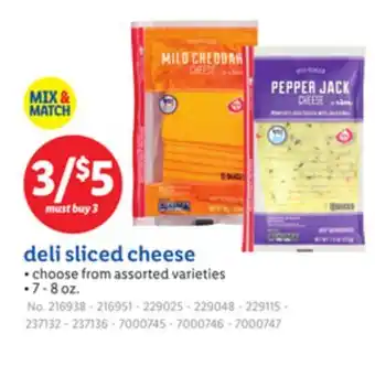 Lidl deli sliced cheese offer