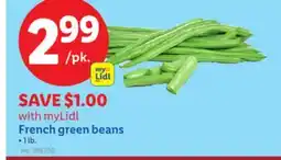 Lidl French green beans offer