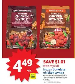 Lidl Frozen Boneless Chicken Wyngz offer