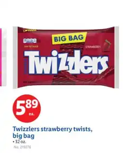 Lidl Twizzlers strawberry twists, big bag offer