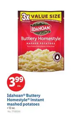 Lidl Idahoan Buttery Homestyle instant mashed potatoes offer