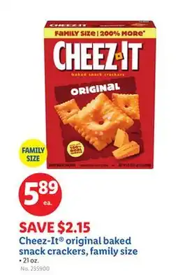 Lidl Cheez-It original baked snack crackers, family size offer