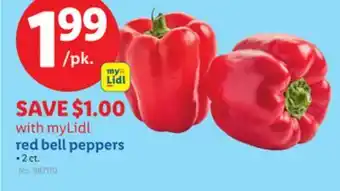 Lidl red bell peppers offer