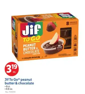 Lidl Jif To Go peanut butter & chocolate offer