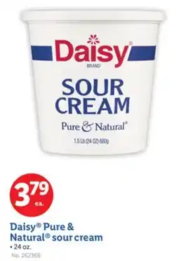 Lidl Daisy Pure & Natural sour cream offer