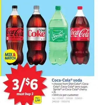 Lidl Coca-Cola soda offer