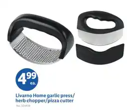 Lidl Livarno Home garlic press/herb chopper/pizza cutter offer