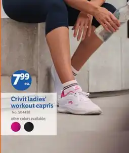 Lidl Crivit ladies' workout capris offer