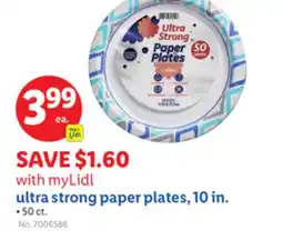 Lidl ultra strong paper plates, 10 in offer