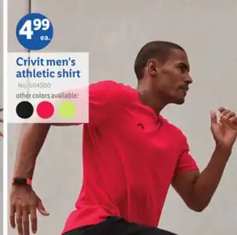 Lidl Crivit men's athletic shirt offer