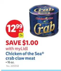 Lidl Chicken of the Sea crab claw meat offer