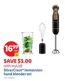 Lidl SilverCrest immersion hand blender set offer