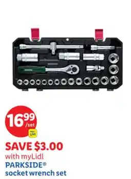 Lidl PARKSIDE socket wrench set offer