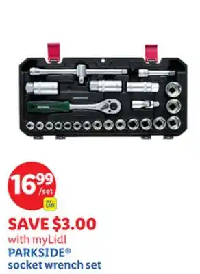Lidl PARKSIDE socket wrench set offer