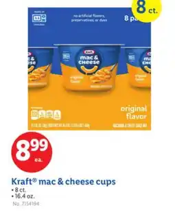 Lidl Kraft mac & cheese cups offer