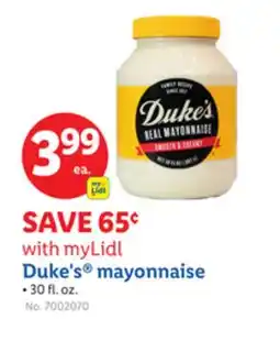 Lidl Duke's mayonnaise offer