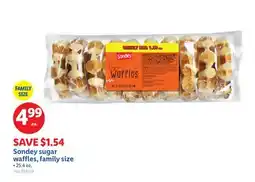 Lidl Sondey sugar waffles, family size offer