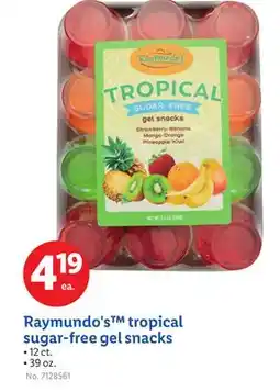 Lidl Raymundo's Tropical Sugar-free Gel Snacks offer