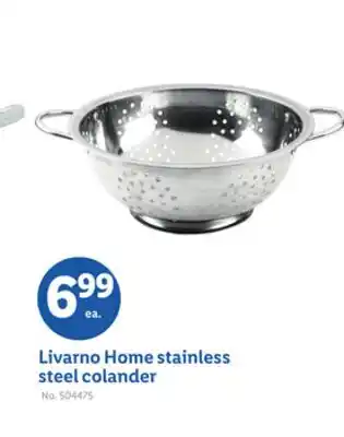 Lidl Livarno Home stainless steel colander offer