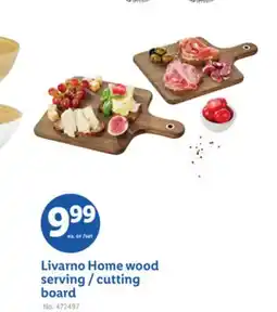 Lidl Livarno Home wood serving/cutting board offer