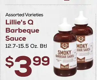 DeCicco & Sons Lillie's Q Barbeque Sauce offer