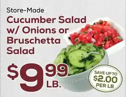 DeCicco & Sons Cucumber Salad w/ Onions or Bruschetta Salad offer