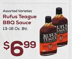 DeCicco & Sons Rufus Teague BBQ Sauce offer