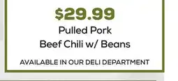 DeCicco & Sons Pulled Pork Beef Chili w/Beans offer