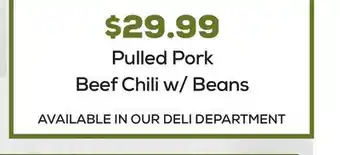 DeCicco & Sons Pulled Pork Beef Chili w/Beans offer