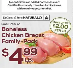 DeCicco & Sons Boneless Chicken Breast Family-Pack offer