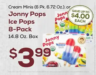 DeCicco & Sons Jonny Pops Ice Pops 8-Pack 14.8 Oz. Box offer
