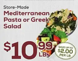 DeCicco & Sons Mediterranean Pasta or Greek Salad offer