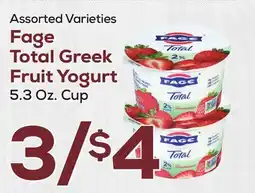 DeCicco & Sons Fage Total Greek Fruit Yogurt offer