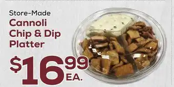 DeCicco & Sons Cannoli Chip & Dip Platter offer